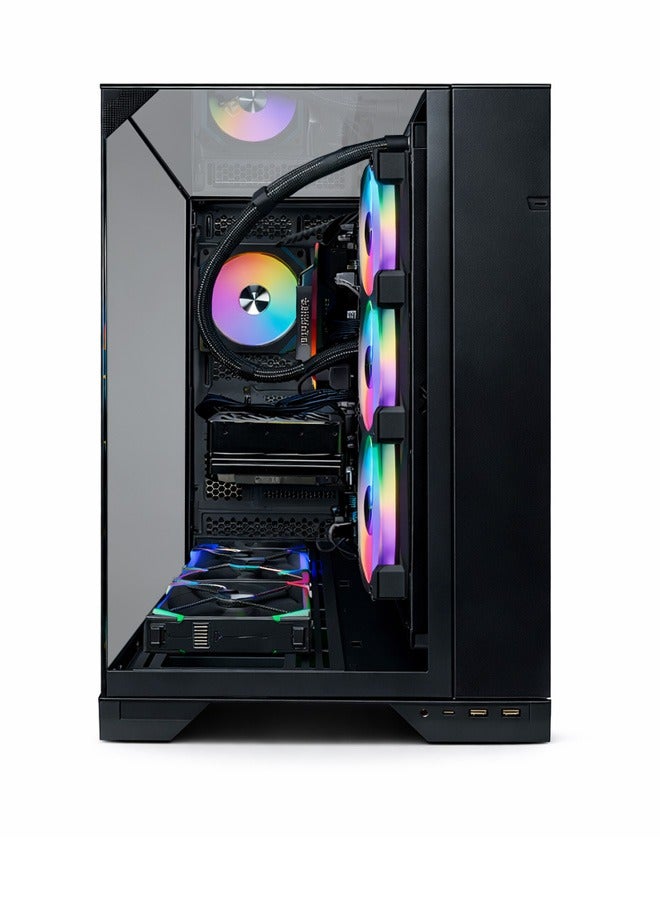 Game Sekret كمبيوتر ألعاب HiFly – معالج Intel Core i7-14700K | بطاقة رسومات GeForce RTX 5070 بسعة 12 جيجابايت | ذاكرة RAM DDR5 بسعة 32 جيجابايت – قرص SSD NVMe بسعة 1 تيرابايت | مبرد سائل 360 مم – لوحة أم B760 – مزود طاقة 750 واط بمعيار Gold | WiFi – Bluetooth – نظام Windows 11 Pro | كمبيوتر مكتبي Game Sekret | ضمان لمدة سنة واحدة - Image 3